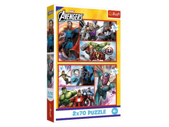 Пазли 2 в 1 Trefl The Avengers Стати героєм, 2х70 елементів