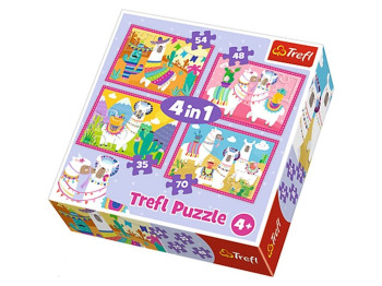 Пазли 4в1 Лами, Trefl