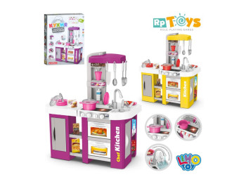 Игровая кухня со звуком 922-47-47A, 72,5 см, свет и вода, интерактивная, Limo Toy