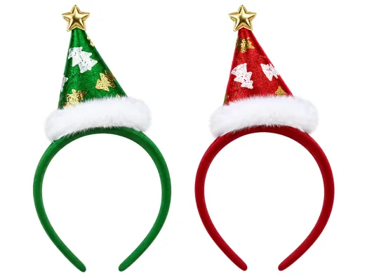 Новорічний обруч для волосся Jingle Hat, 20×24,5 см, 2 види (ціна за 1шт)