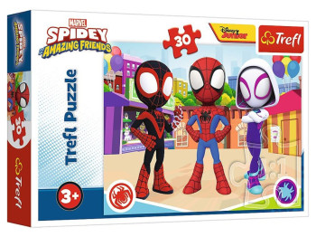 Пазл Trefl Spidey and Friends Пригоди Павучка та друзів, 30 деталей