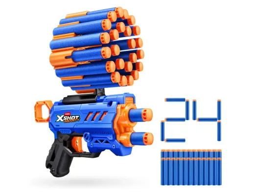 Быстрострельный игрушечный бластер X-Shot, Insanity Micro, 24 патрона, Zuru 36795R