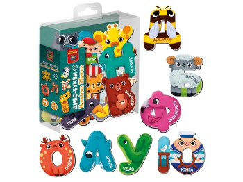 Магнітна гра Диво-букви, Абетка, Vladi Toys