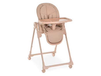 Стульчик для кормления El Camino CRYSTAL ME 1037 Nude Pink. 5-точечные ремни, вкладыш