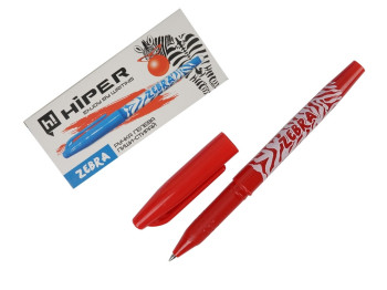 Ручка гелевая красная самостирающая Пиши-стирай Zebra. Hiper HG-220