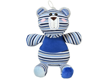 Мягкая игрушка Мишка Бен, 18 см, текстильная полосатая игрушка, Tigres