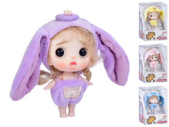 Кукла в костюме зайчика, 9 см, 4 вида