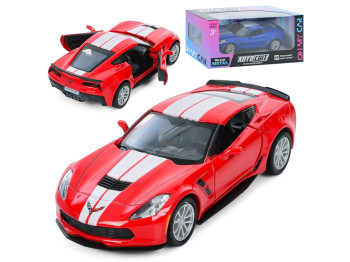 Машинка инерционная металлическая Chevrolet Corvette Grand Sport, 15 см, открываются двери, АвтоСвіт