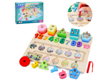 Дерев'яна іграшка Багатофункціональна дошка. Tree Toys MD 0874