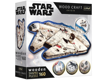 Дерев’яний пазл Trefl Wood Craft Star Wars Тисячолітній сокіл, 160 елементів