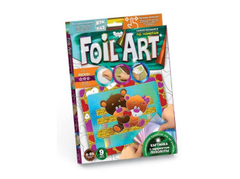 Набор для творчества Аппликация цветной фольгой Foil art, Danko Toys