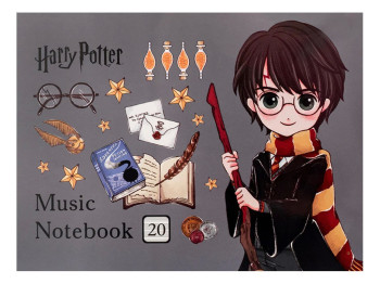 Зошит для нот Kite Harry Potter HP26-405, A5, 20 аркушів