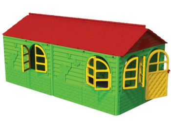 Домик детский со шторками зеленый. TM Doloni Toys 02550-23