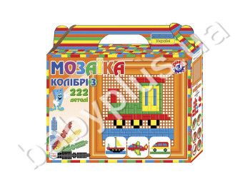 Мозаїка Колібрі №3, 222 деталі, Технок
