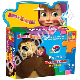 Магнитные фигурные пазлы Маша