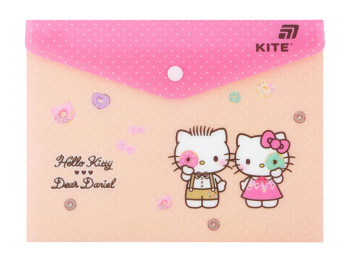 Папка на кнопке Kite Hello Kitty HK25-245-2, формат A5, полипропилен, Kite