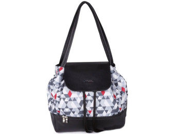 Рюкзак для мами UPTOWN трикутники з матрасиком для пелинання. BabyOno 1501/01
