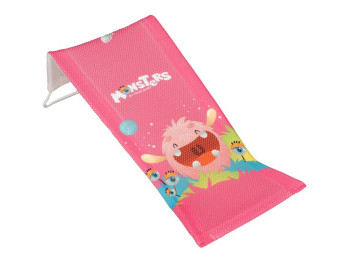 Лежак для купання з малюнком Монстрики рожевий. Tega Baby MN-026-127
