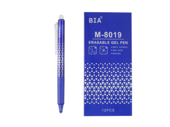 Ручка гелева стирається синя BIA M-8019