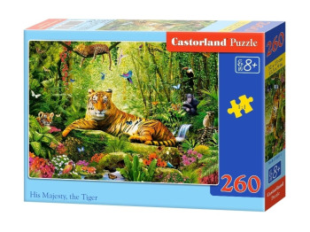 Пазлы Его величество Тигр, 260 элементов, Castorland B-27569