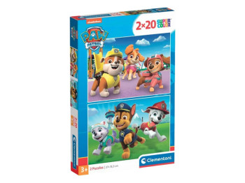 Пазлы 2х20 элементов, Команда собачек, Clementoni 24800
