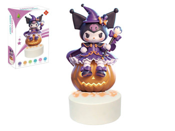 Ночник светодиодный Kuromi Halloween, 22,5 см, светящийся, USB питание