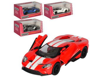Машинка інерційна металева Ford GT 2017, KT5391WF, 12,5 см, відкриваються двері, Kinsmart