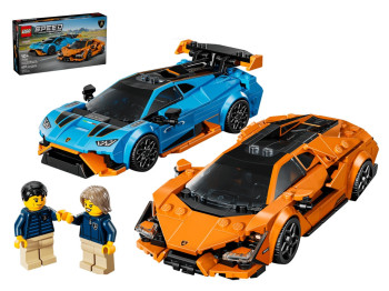 Конструктор LEGO Speed Champions Lamborghini Revuelto и Lamborghini Huracán STO, 607 деталей