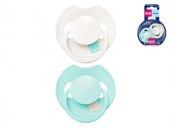Пустушка силіконова динамічна LOVI Prime 0-6 міс 2 шт Logoon/Mint Cream, LOVI 34/451