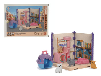 Ігровий набір з фігурками тварин Pet House Series, 13 деталей