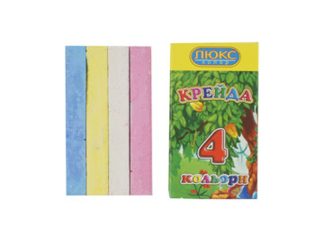 Мел 4 цвета квадратный. Люкс Колор КК1404(904)