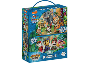 Пазл Paw Patrol Приключения в Джунглях 2в1, 24-36 элементов, DoDo 200572