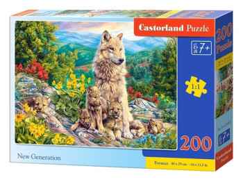 Пазлы Новое поколение 200 элементов, Castorland B-222087