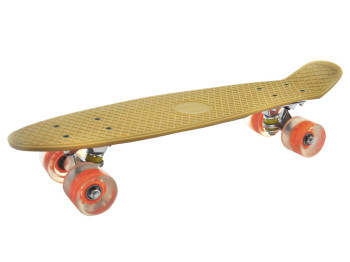 Скейт PENNY BOARD. алюминиевая подвеска LED колеса. цвет золотой. Maximus 5364