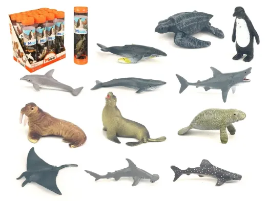 Набір фігурок морських тварин Model Series, 12 шт., у тубусі
