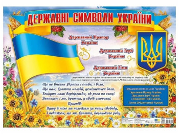 Плакат "Государственные символы Украины", Ранок
