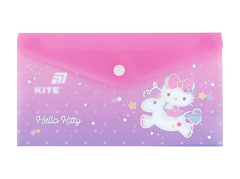 Папка на кнопке Kite Hello Kitty HK25-246-2, формат DL, полипропилен, Kite