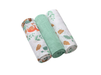 Пелюшки муслінові бавовняні 70×70 см 3 шт., 348/12, BabyOno