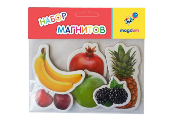 Набір магнітів Фрукти та ягоди  6шт. Magdum ML4032-20