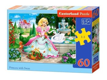Пазлы Принцесса с лебедем, 60 элементов, Castorland