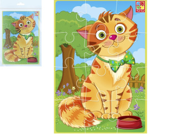 Мягкие пазлы А5, Малыш сможет Кот, Vladi Toys