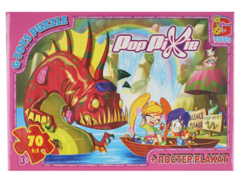 Пазли картонні PopPixie, 70 елементів, G-Toys PIX53