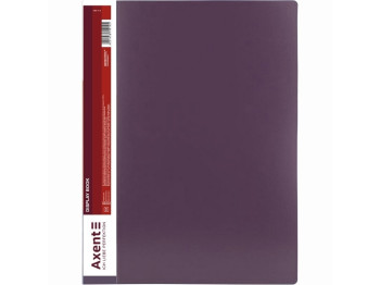 Папка дисплей-книга Axent 1200-11-A A4, 100 файлів, сливова, Axent