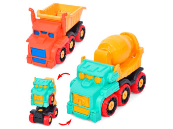 Конструктор на шурупах Строительная техника 14 см, с отверткой, 2 вида, BabyToys