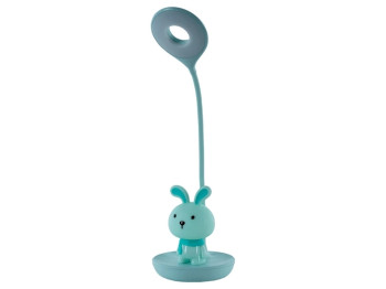 Настольная лампа зеленая LED с аккумулятором Bunny, Kite