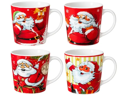 Новорічна керамічна чашка Christmas, 330 мл, мікс видів