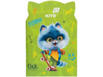 Блокнот в мягком переплете, 48 листов, Skate cat, Kite
