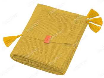 Ковдра бамбукова з бахромою жовта 75х100 см. BabyOno 546/03