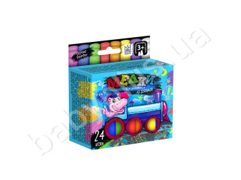 Набор мела асфальтного тонкого 24 штуки, Danko Toys