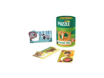 Пазл та гра Зоологія для Малят, Життя в лісі, Mon Puzzle
